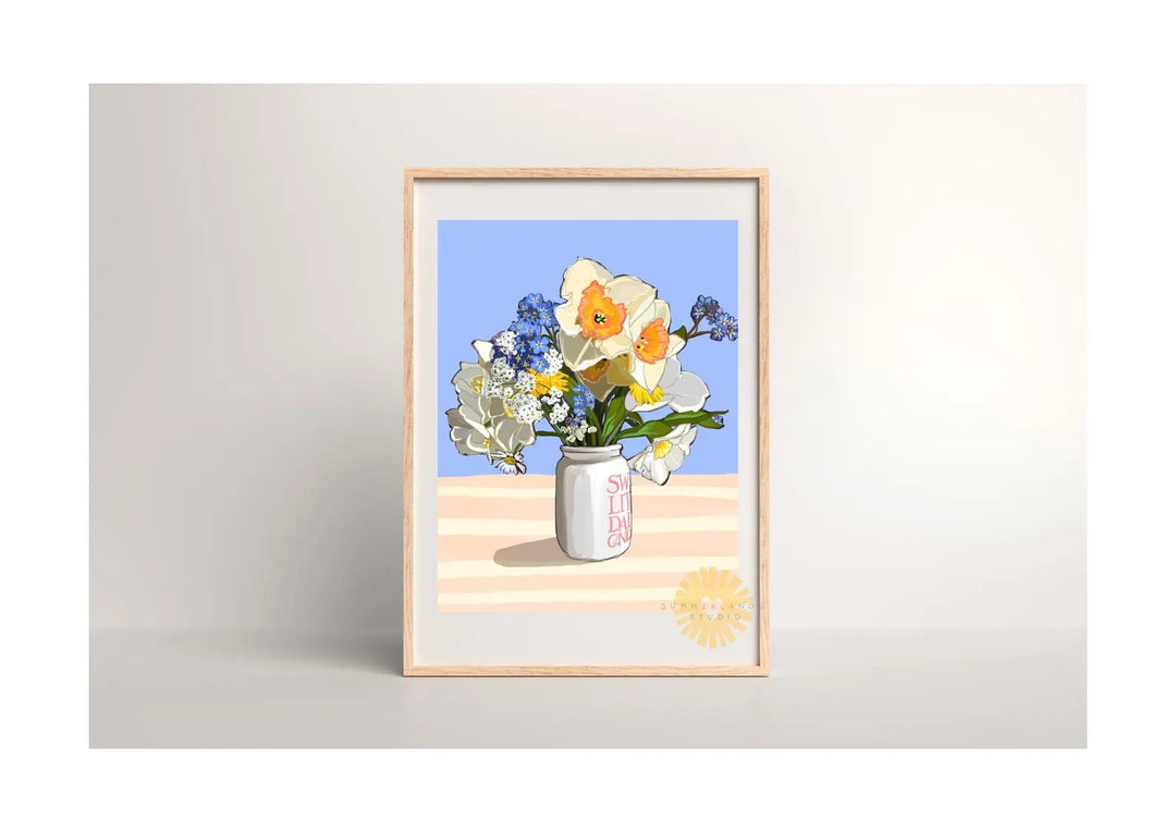 Back Garden Bouquet Art Print