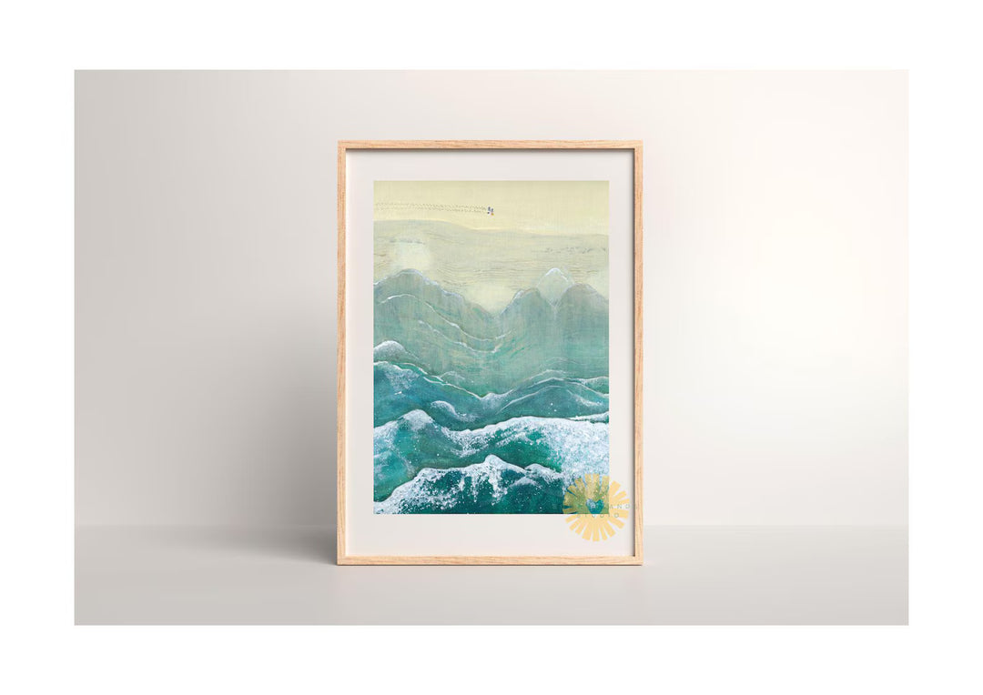 Beach Walk Art Print